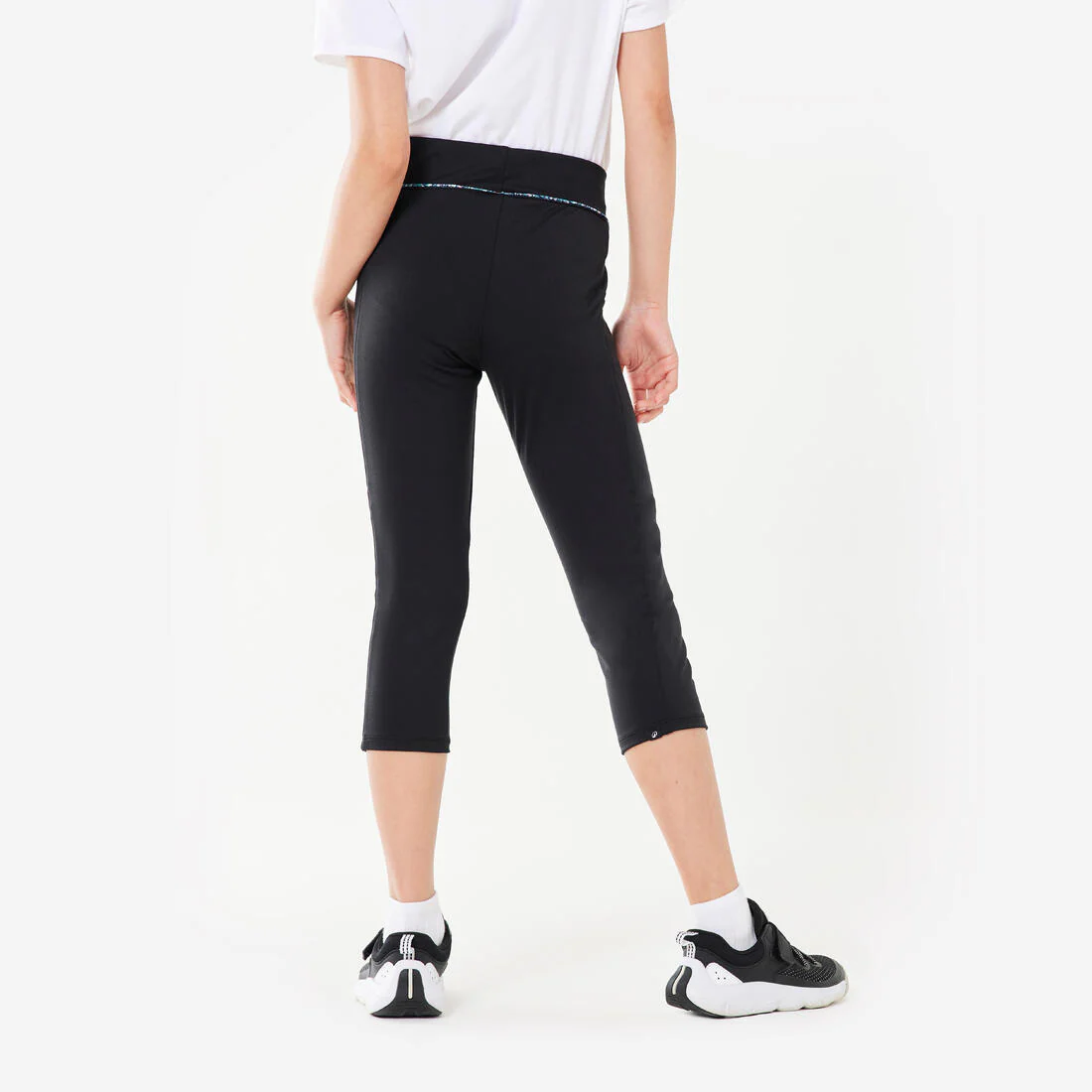 Girls' Breathable Cropped Leggings S500 - Image 4