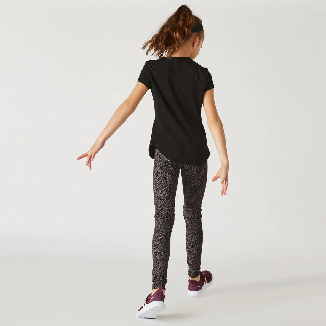 Girls' Breathable Leggings - Black Fade - Image 14