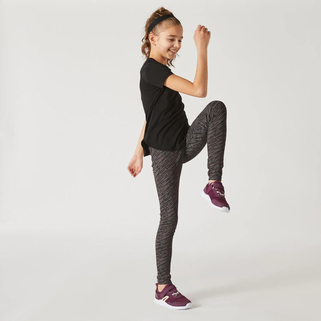 Girls' Breathable Leggings - Black Fade - Image 7