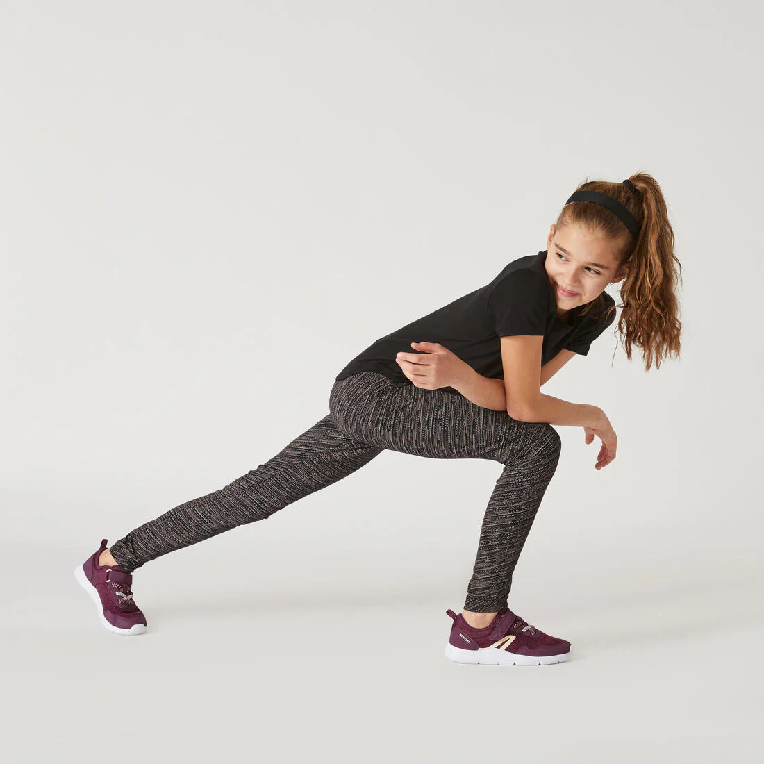 Girls' Breathable Leggings - Black Fade - Image 9