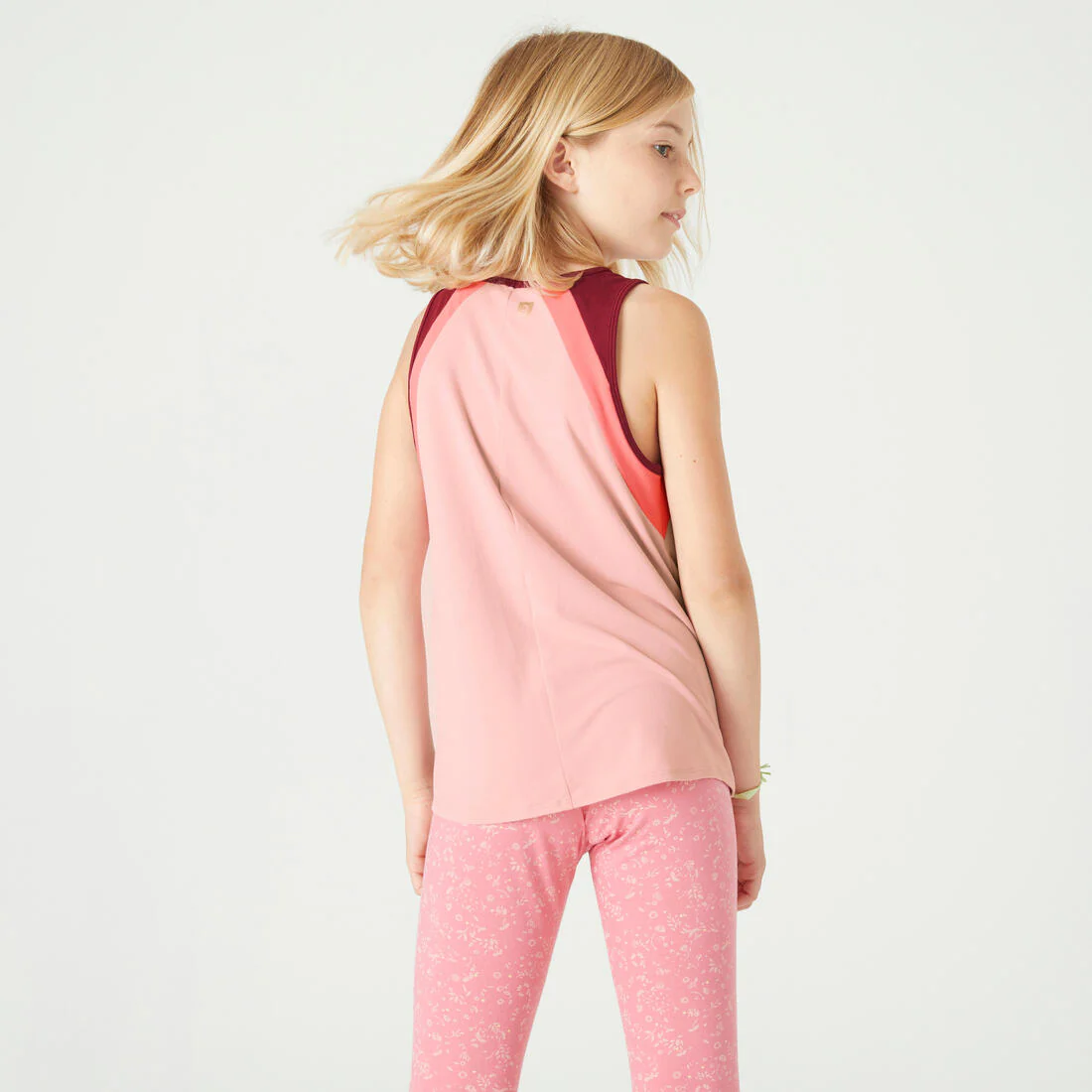 Girls' Breathable Tank Top S500 - Pink - Image 4