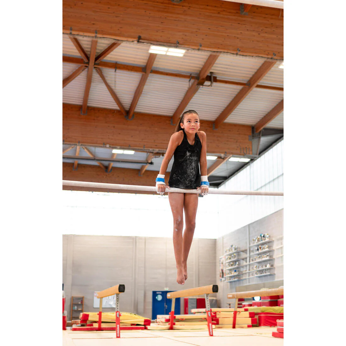 Girls' Gymnastics Racer Back Tank Top - Black - Image 7