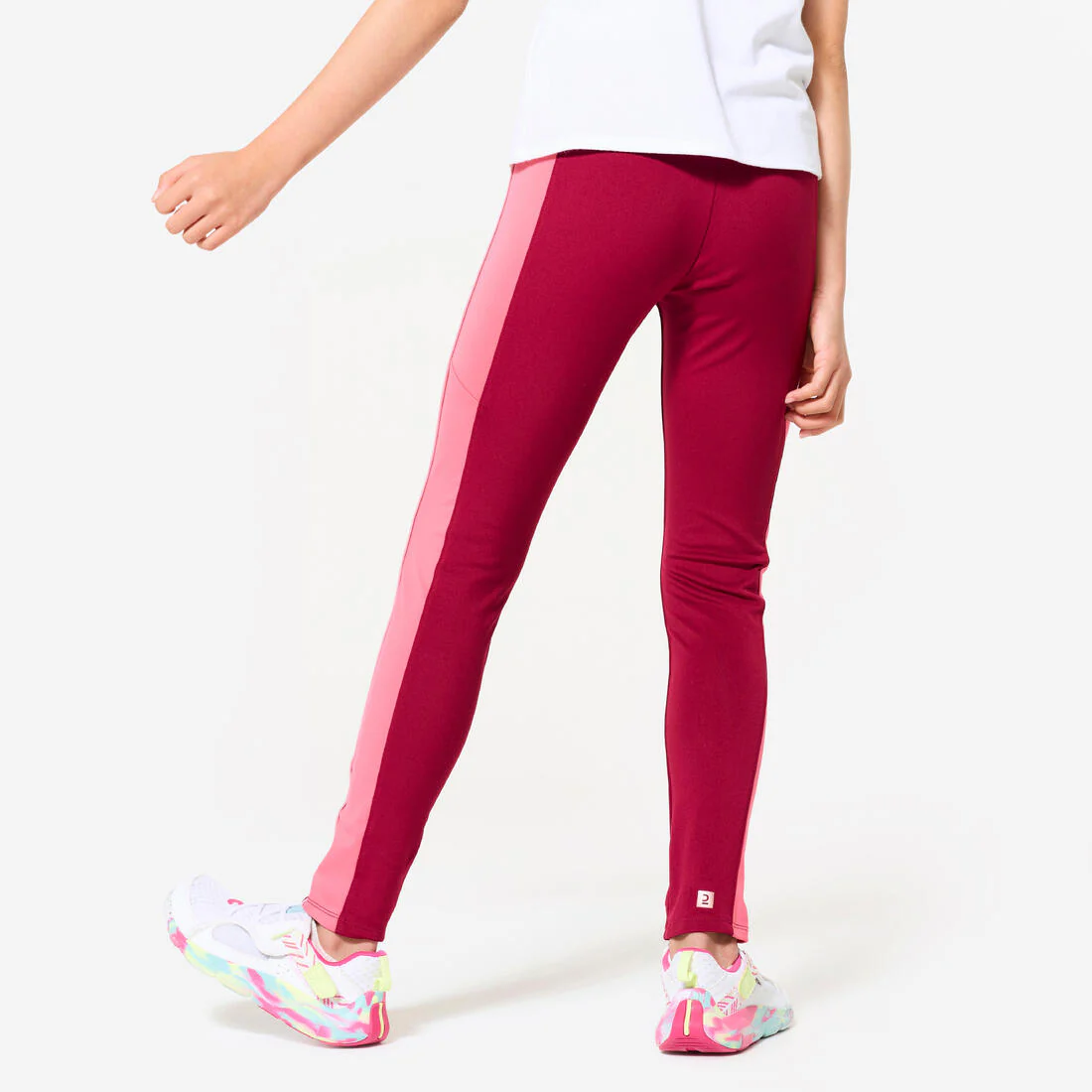 Girls' High-Waisted Pocket Leggings S500 - Image 10