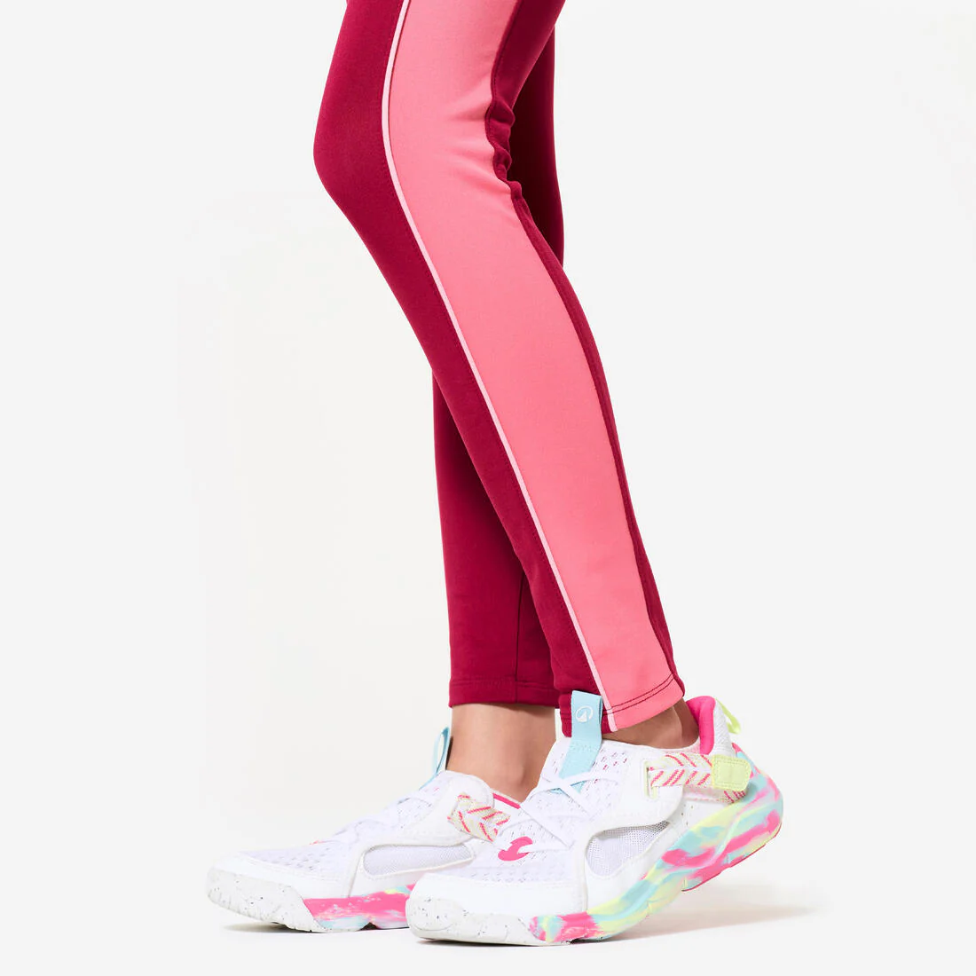 Girls' High-Waisted Pocket Leggings S500 - Image 16