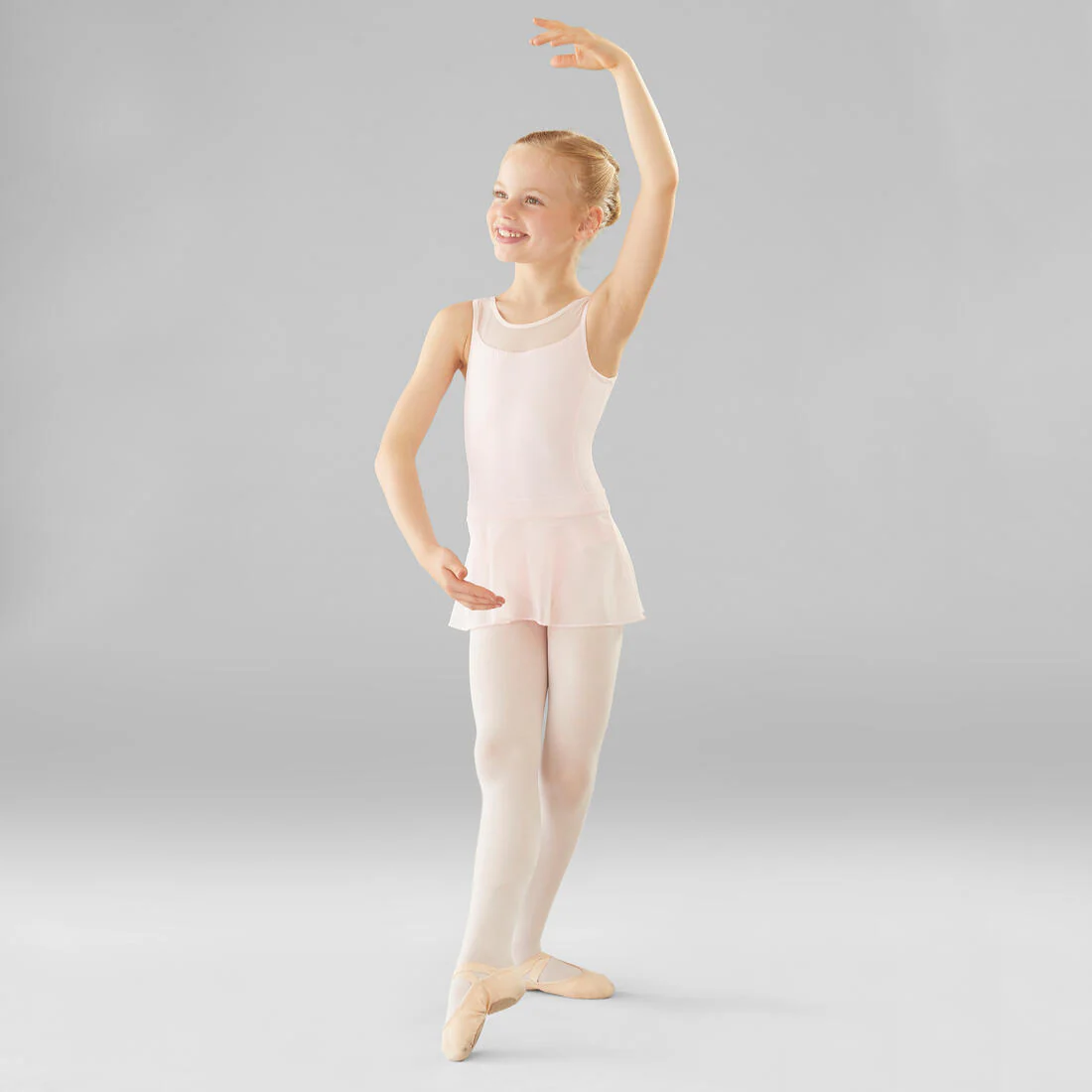 Girls' Mixed Media Ballet Leotard - Image 2