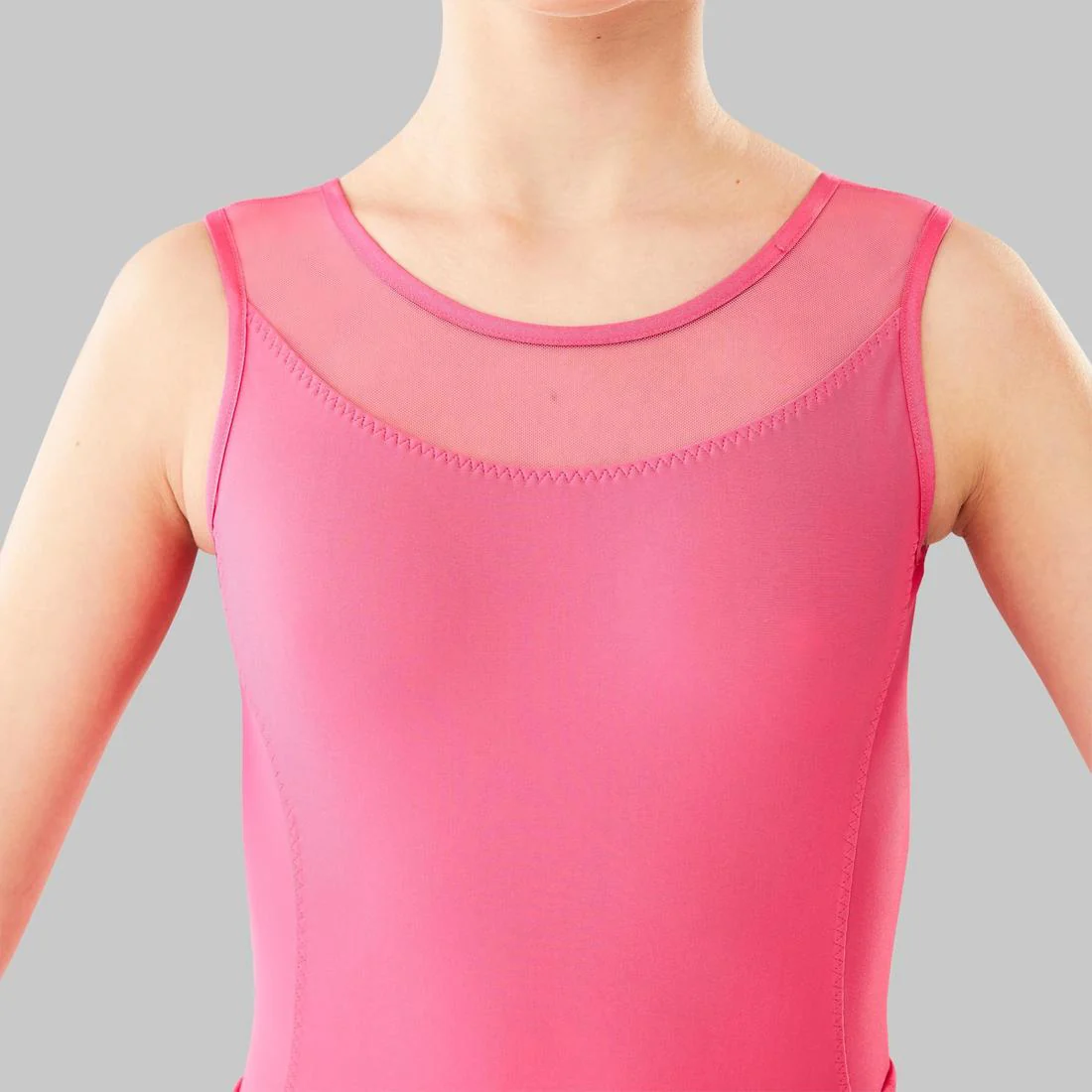 Girls' Mixed Media Ballet Leotard - Image 7