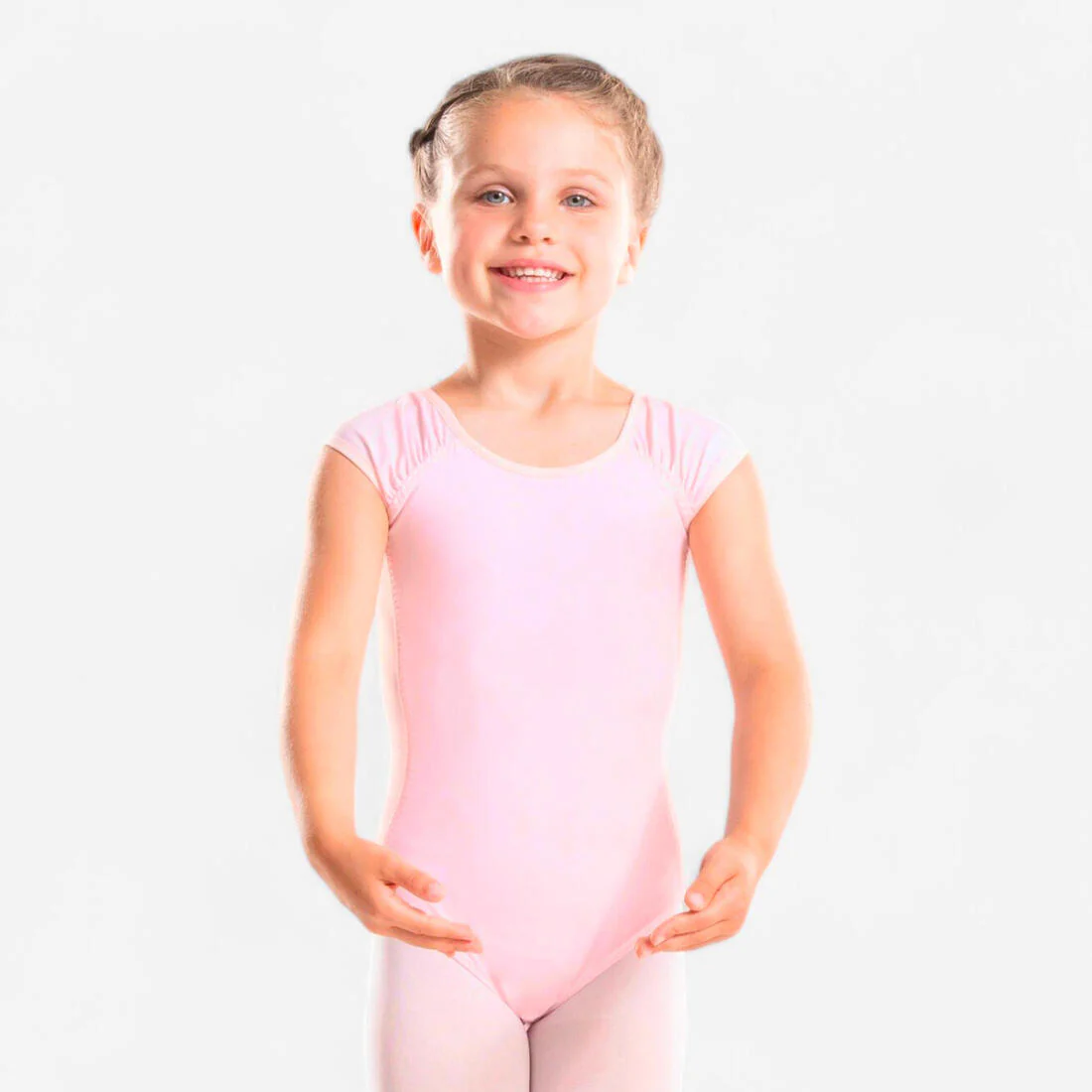 Girls' Short-Sleeved Ballet Leotard