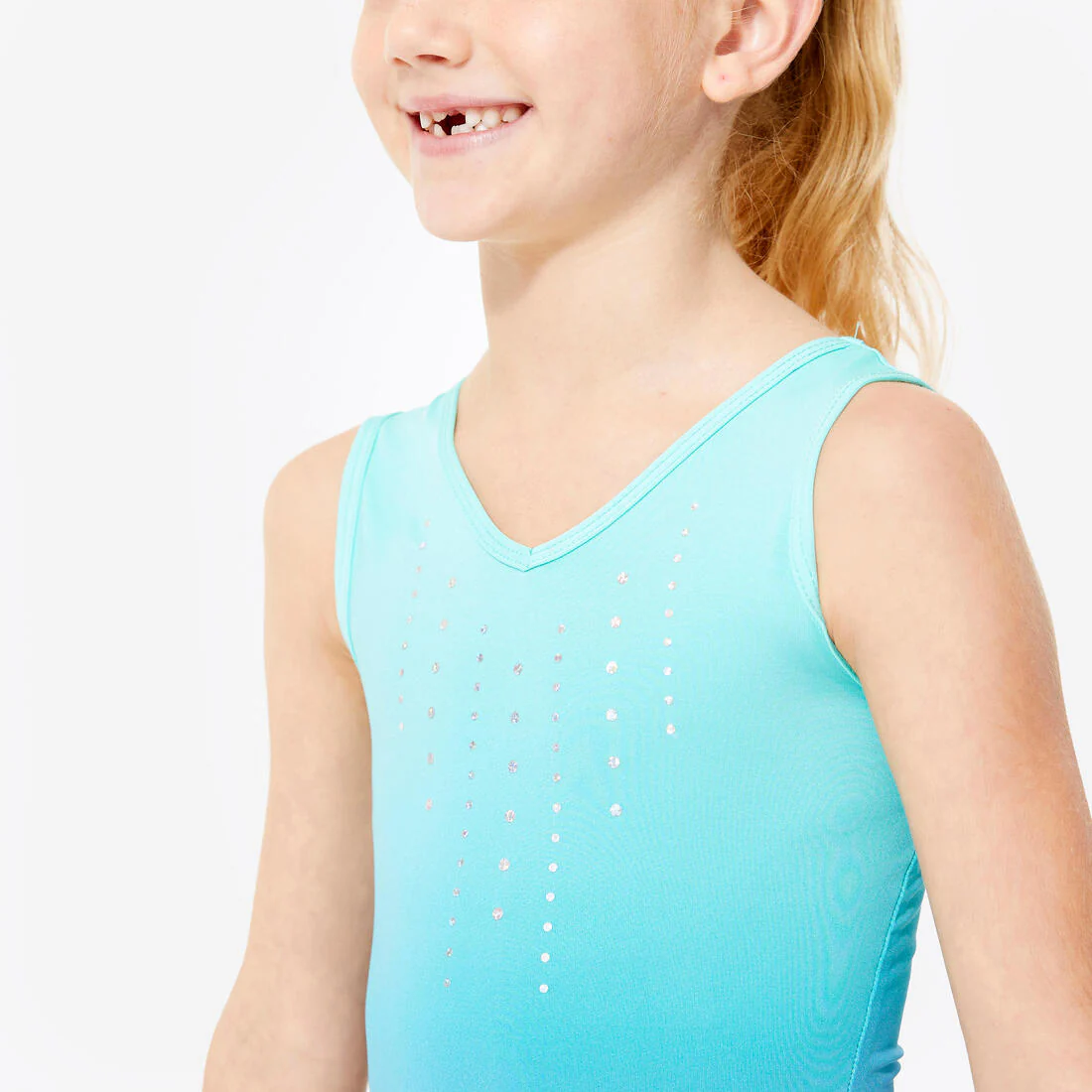 Girls' Sleeveless Gymnastics Leotard - Image 4