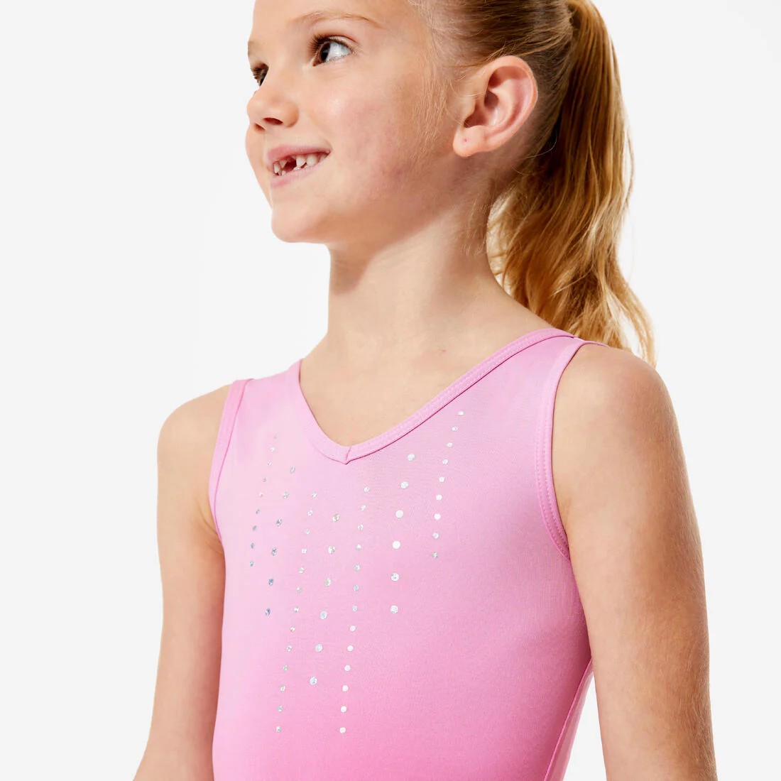 Girls' Sleeveless Gymnastics Leotard - Image 5