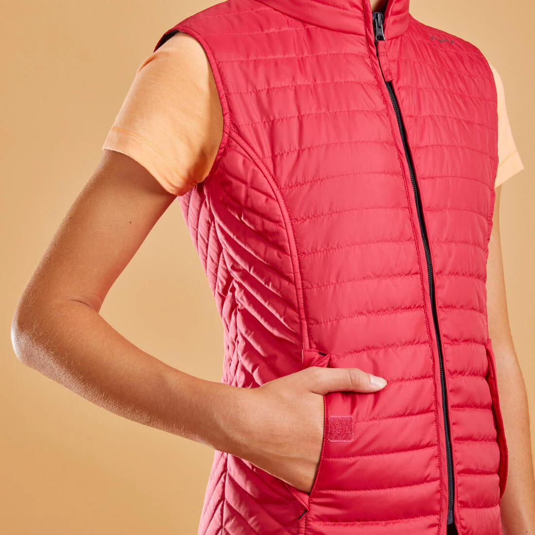 Girls' Sleeveless Horse Riding Padded Jacket 100 - Image 6