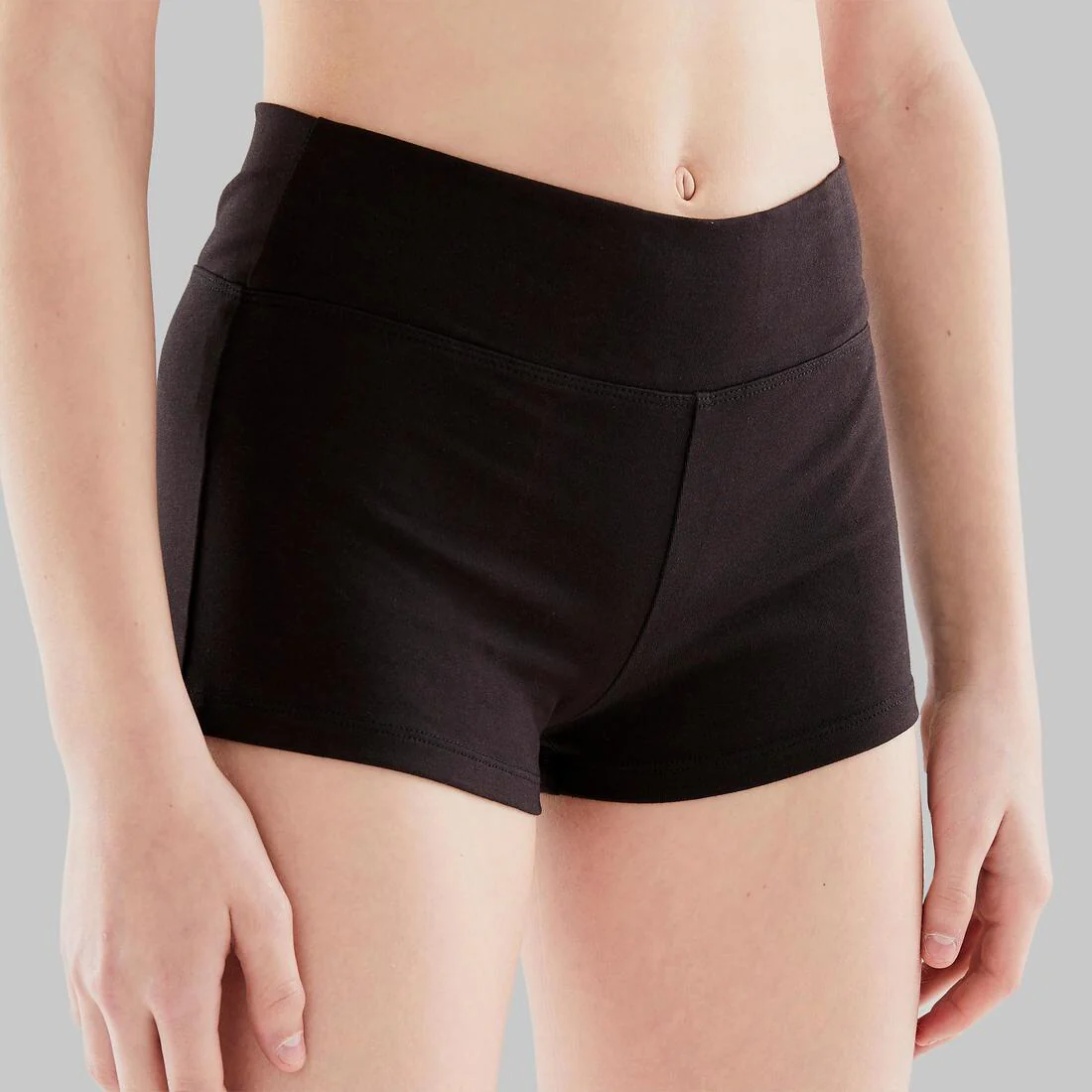 Girls' Slim-Fit Modern Dance Shorts - Black - Image 3