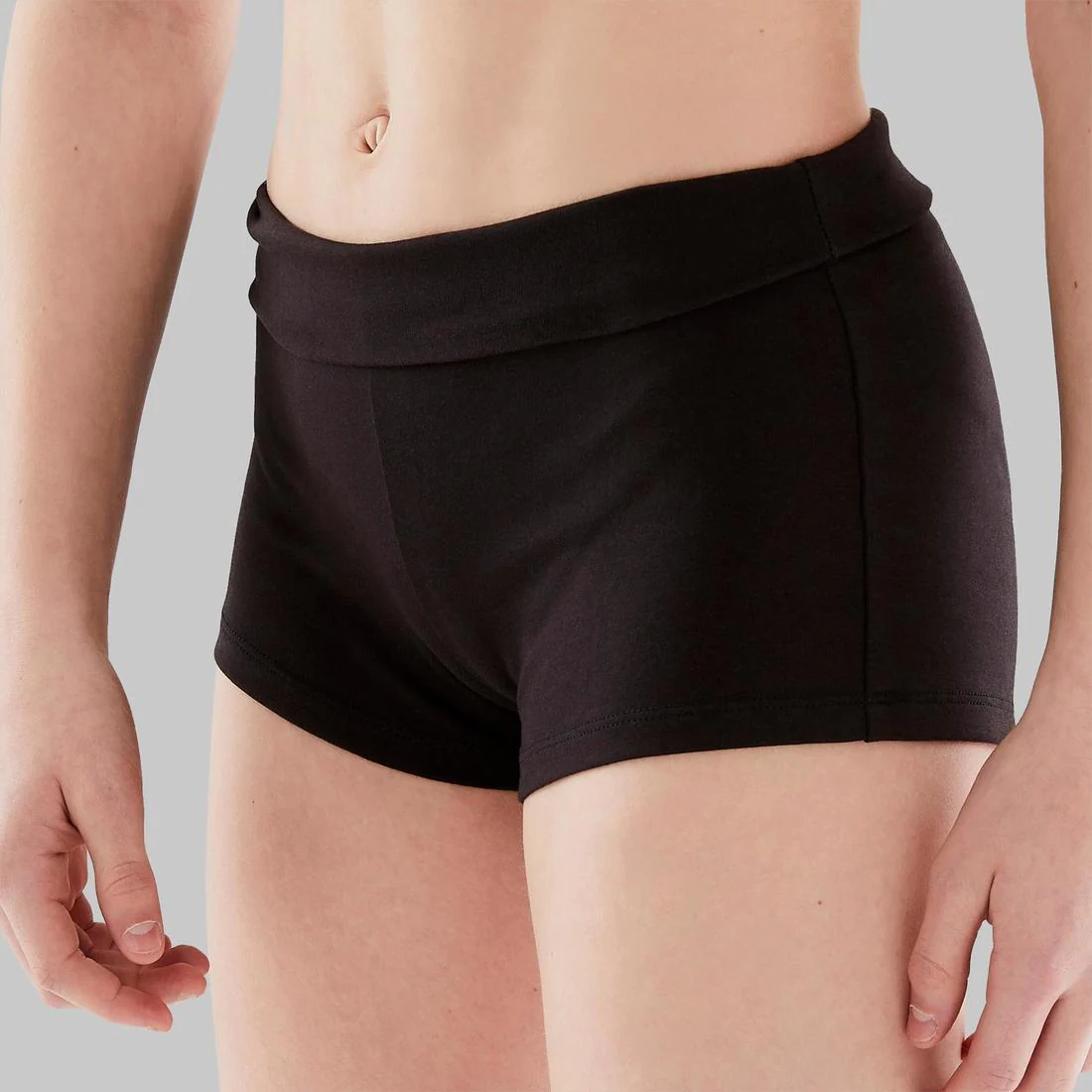 Girls' Slim-Fit Modern Dance Shorts - Black - Image 5
