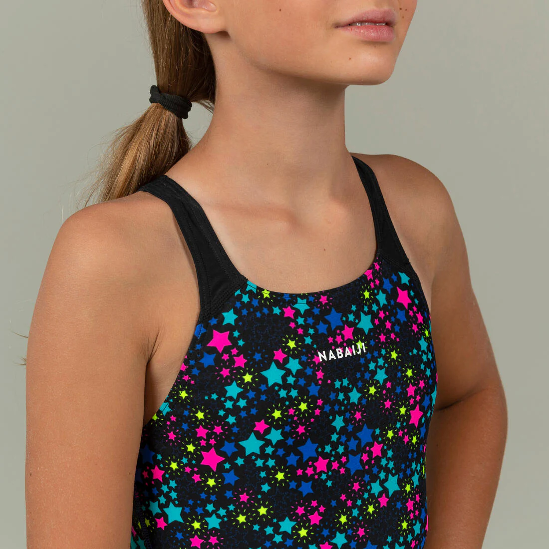 Girls’ swimming 1-piece swimsuit - 500 Kamyleon - Image 4