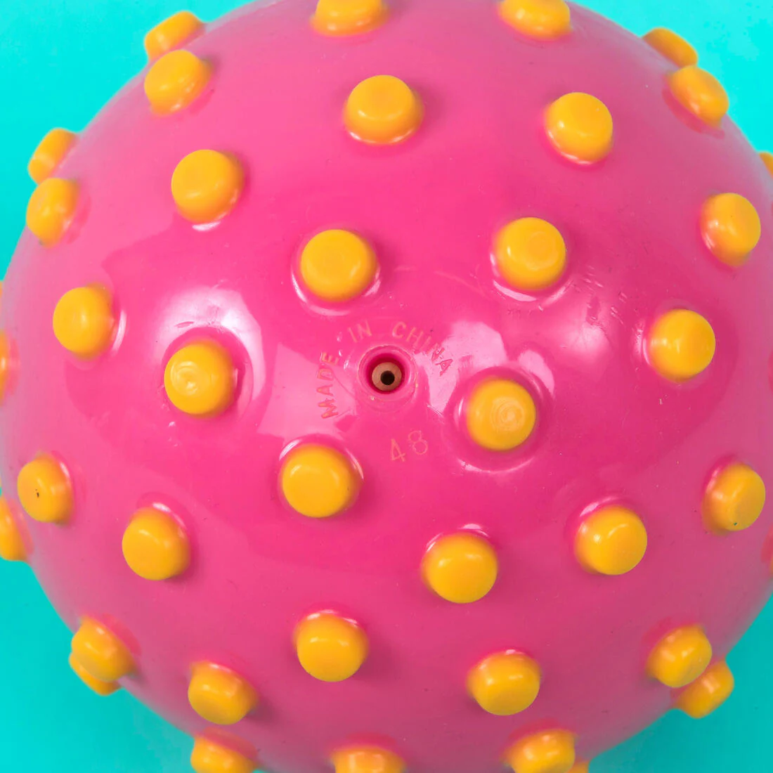 Green small learning to swim ball with dots - Image 5