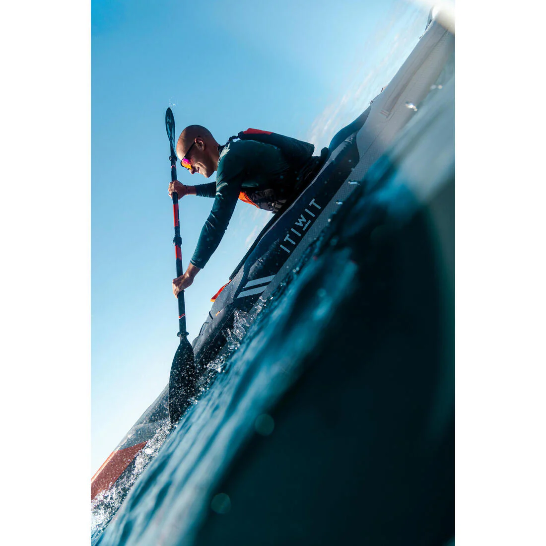 High-pressure touring inflatable kayak Strenfit dropstitch 1 place - X500 - Image 48