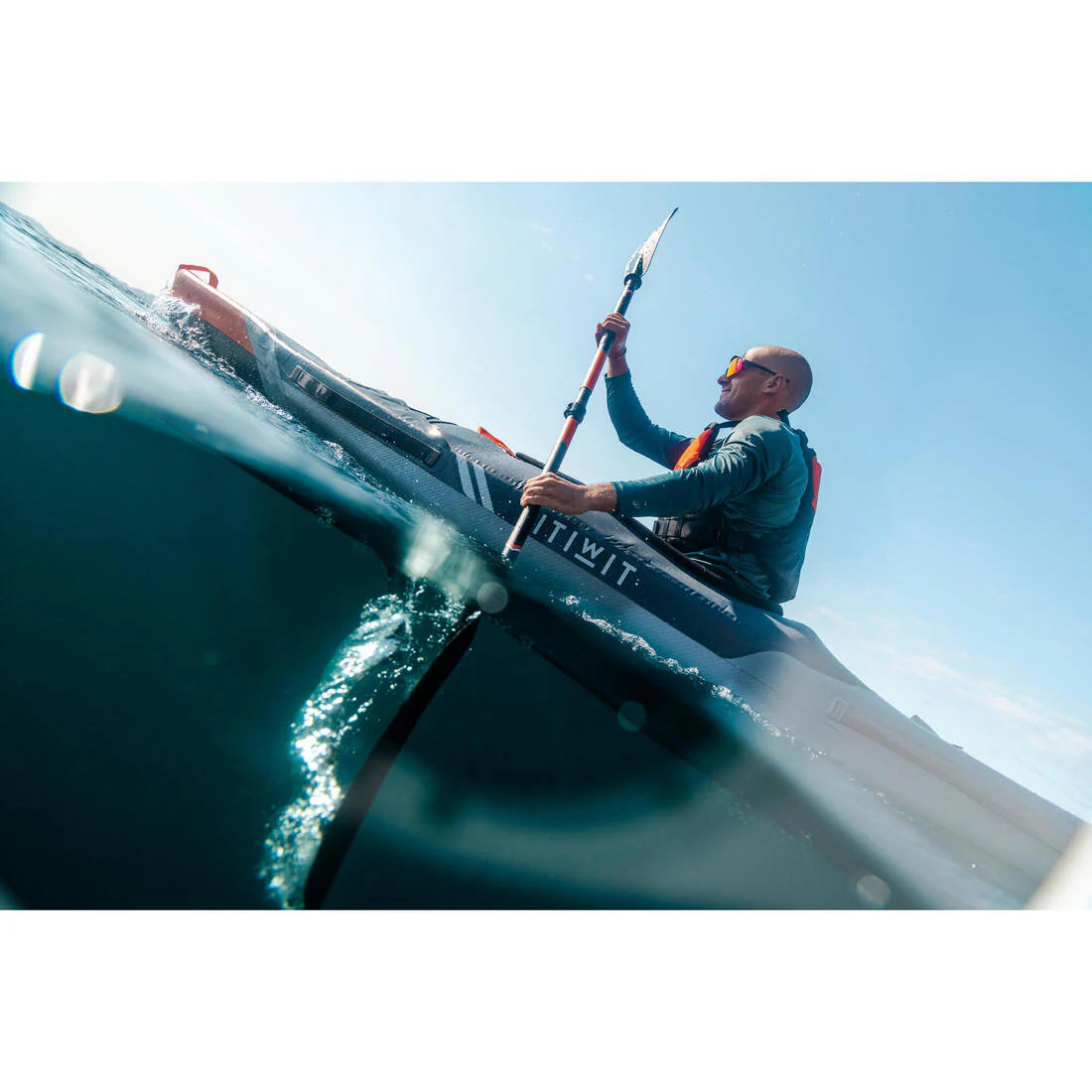High-pressure touring inflatable kayak Strenfit dropstitch 1 place - X500 - Image 49