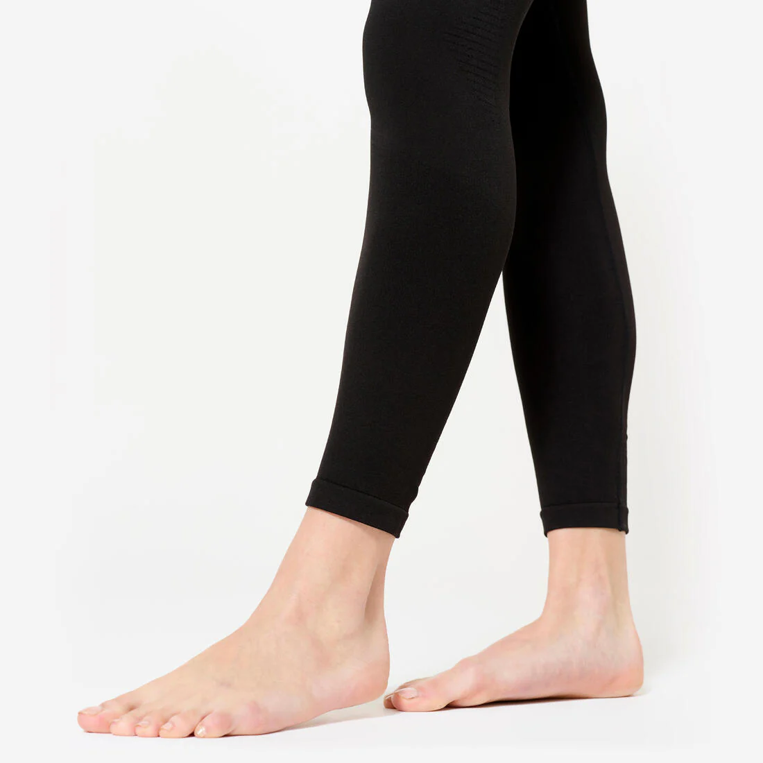 High-Waisted Second-Skin Long Yoga Leggings - Graphite Black - Image 6