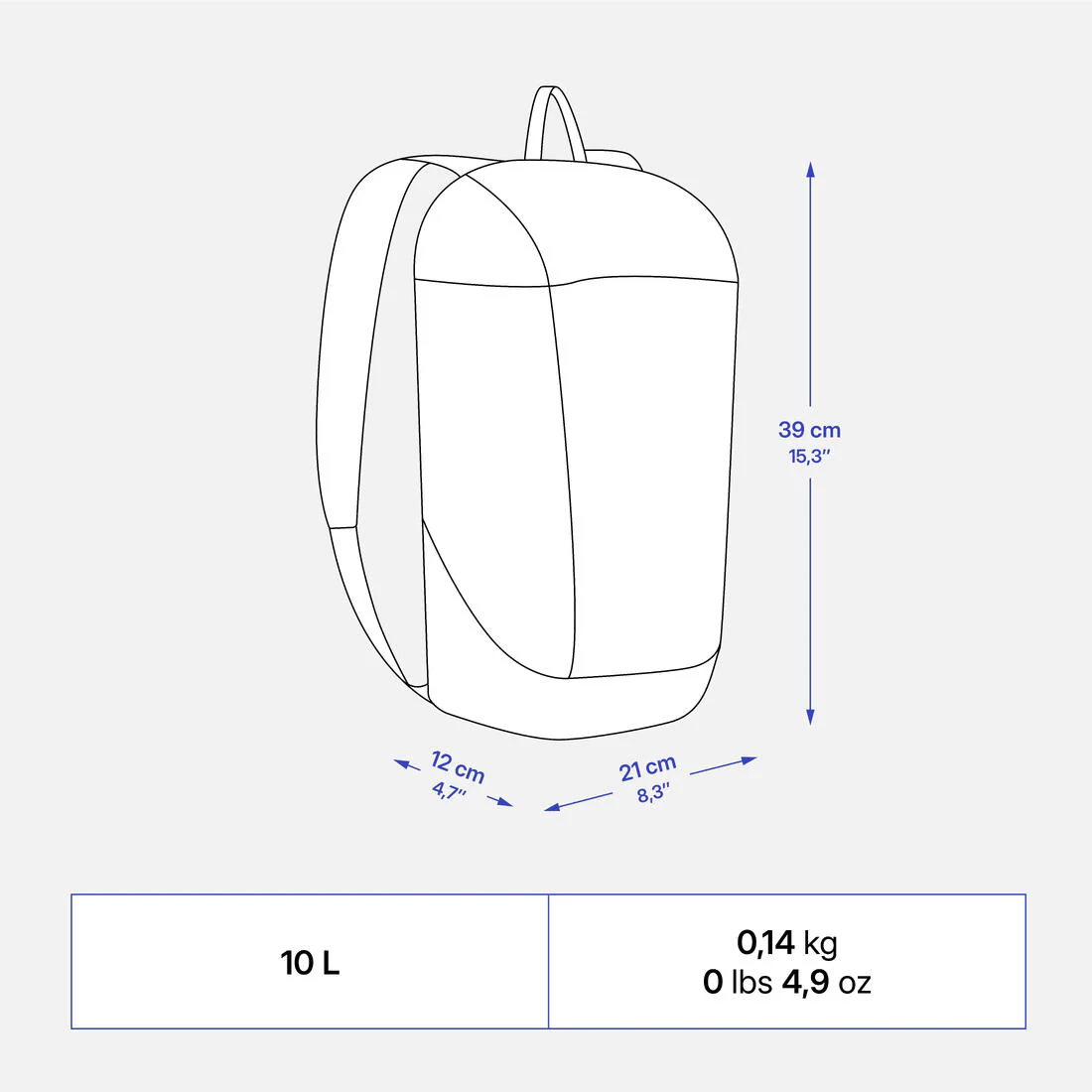 Hiking backpack 10 L, Arpenaz 50 - Image 34