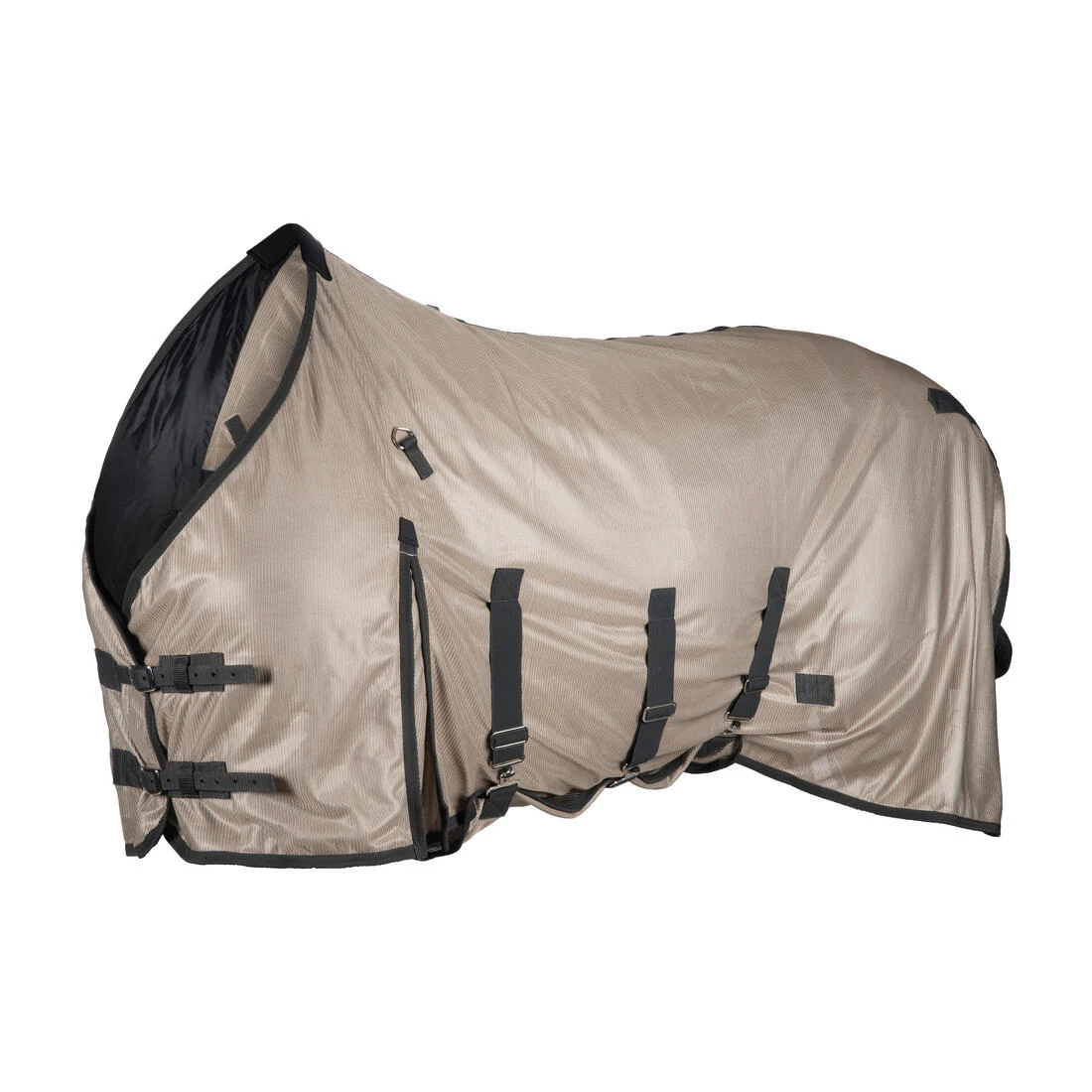 Horse Riding Fly Sheet for Horse & Pony 100 - Beige - Image 2