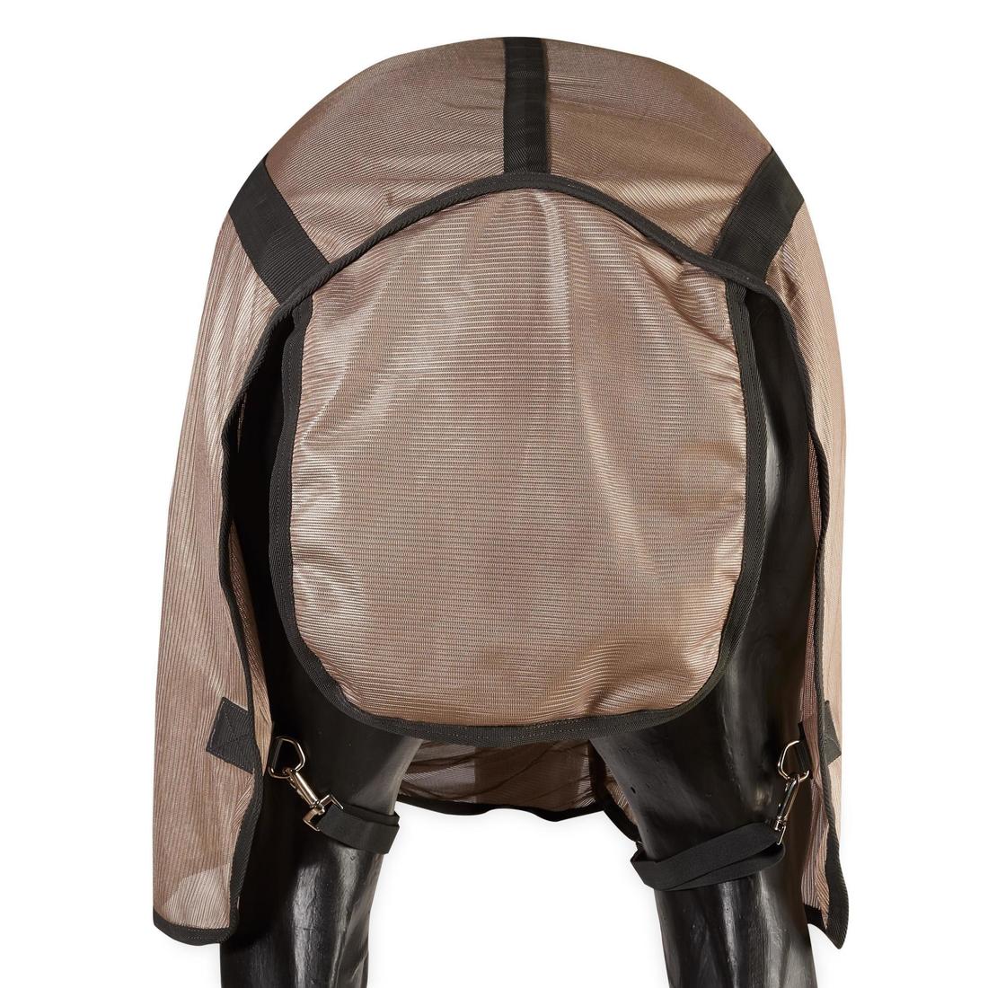 Horse Riding Fly Sheet for Horse & Pony 100 - Beige - Image 7