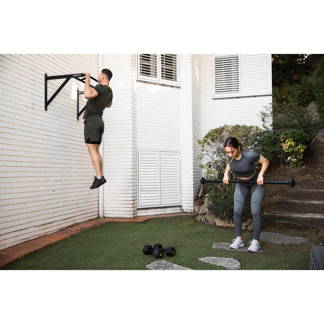 Indoor and Outdoor Wall-Mounted Pull-Up Bar - Image 7