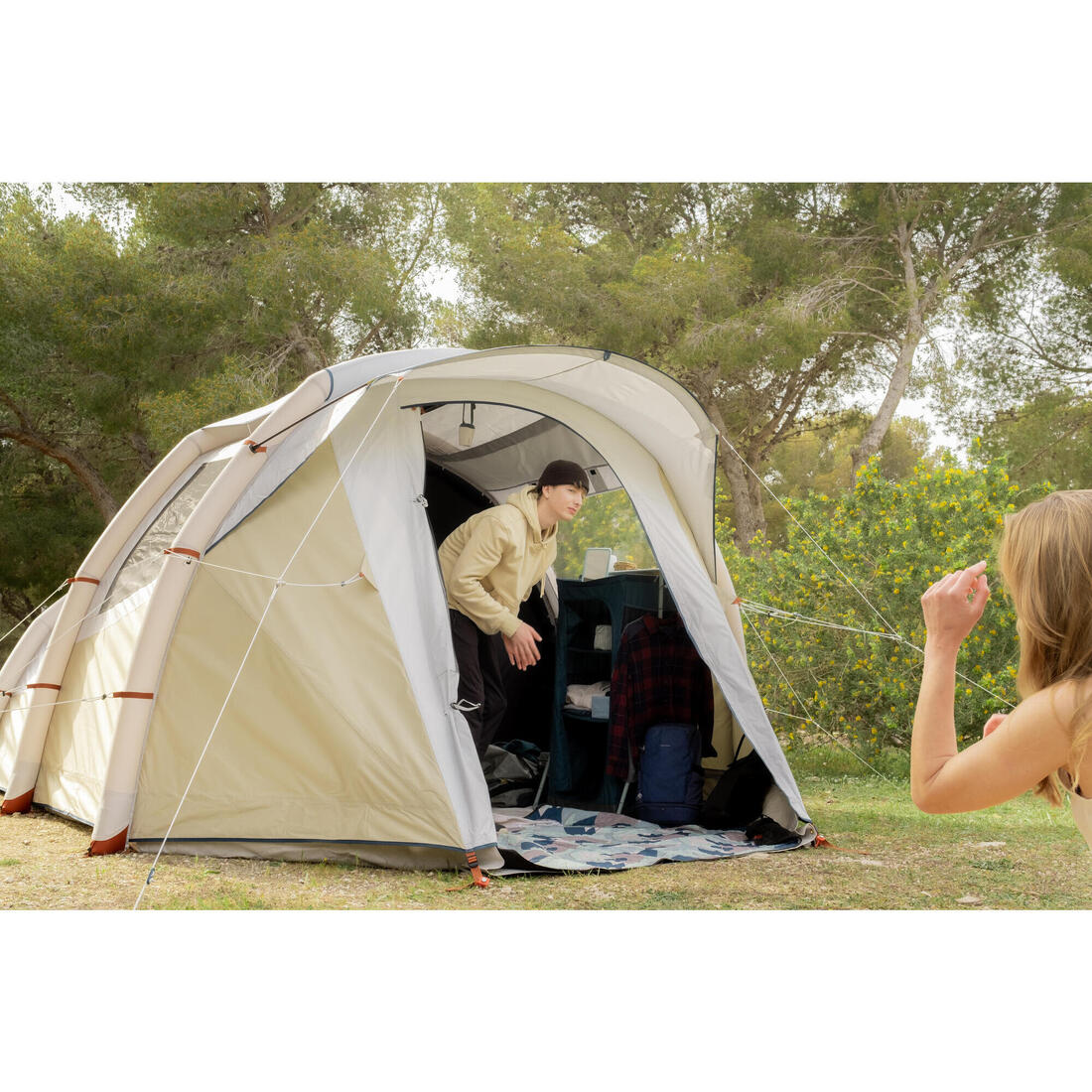 Inflatable 4-person camping tent, Air Seconds 4.1, Fresh & - Image 12