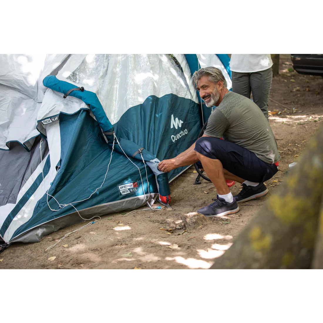 Inflatable 4-person camping tent, Air Seconds 4.1, Fresh & - Image 93