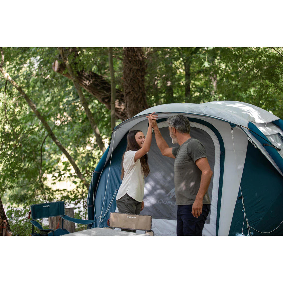 Inflatable 4-person camping tent, Air Seconds 4.1, Fresh & - Image 94