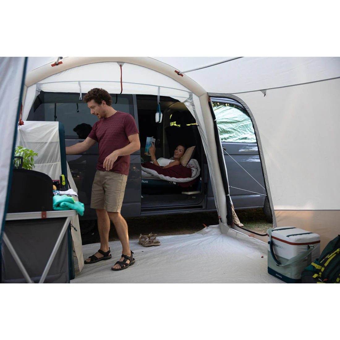 Inflatable Camping Living Room - Air Seconds Base Connect Fresh - 6 people - Image 15