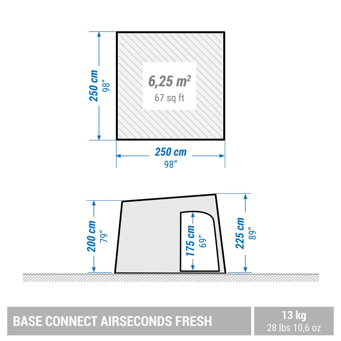 Inflatable Camping Living Room - Air Seconds Base Connect Fresh - 6 people - Image 2