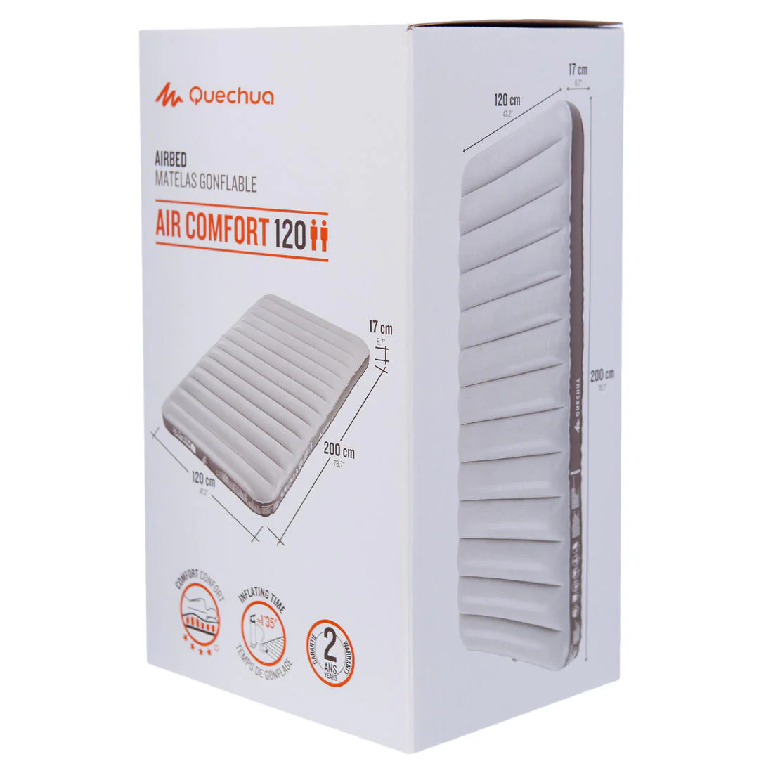 Inflatable Camping Mattress Air Comfort 120 cm 2 People - Image 4
