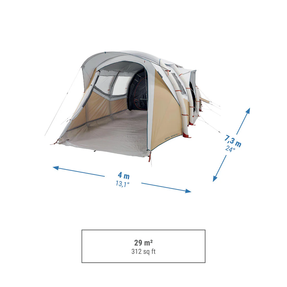 Inflatable Camping Tent - Air Seconds 6.3 F&B - 6 People - 3 Bedrooms - Image 5