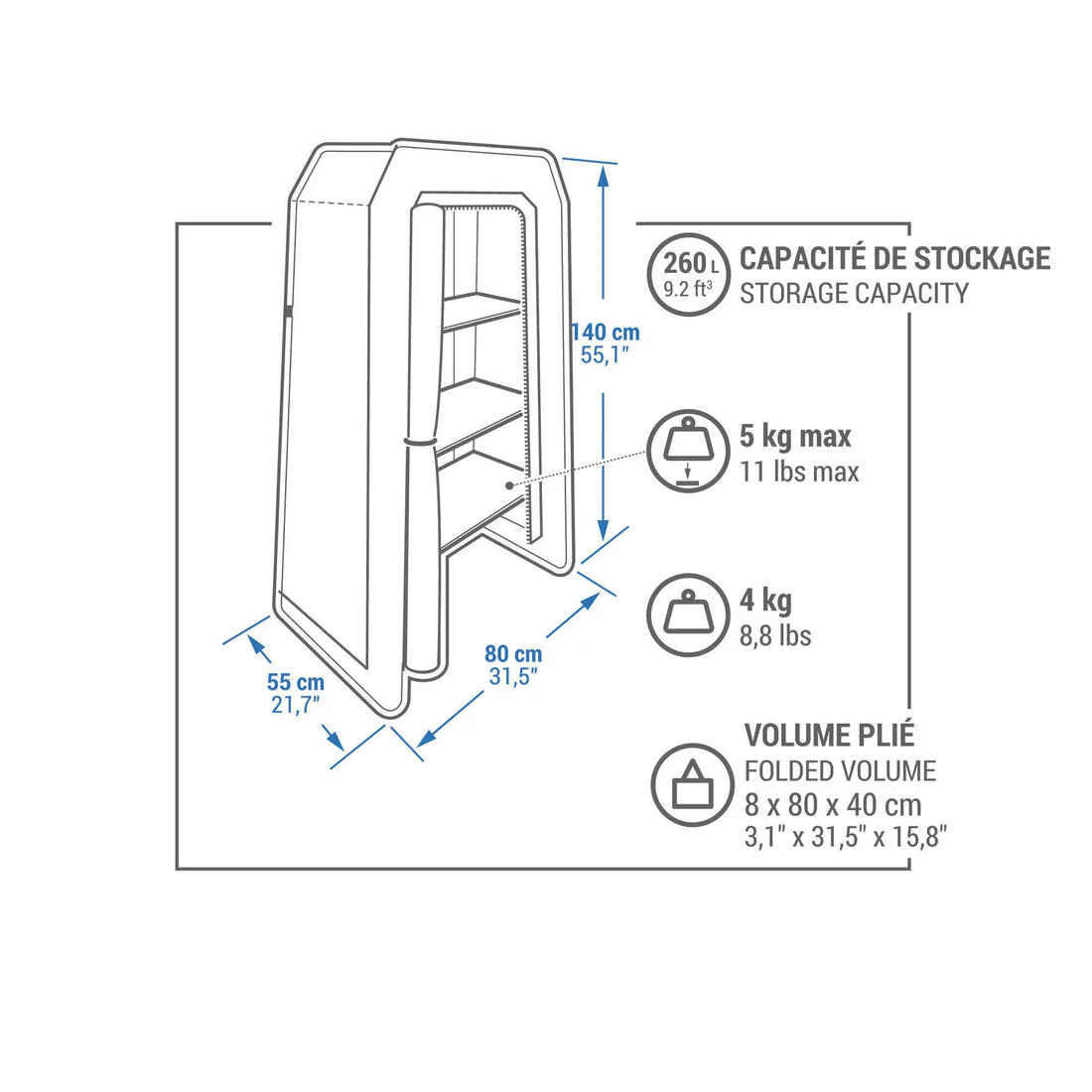 INFLATABLE CAMPING WARDROBE - AIR SECONDS - Image 10