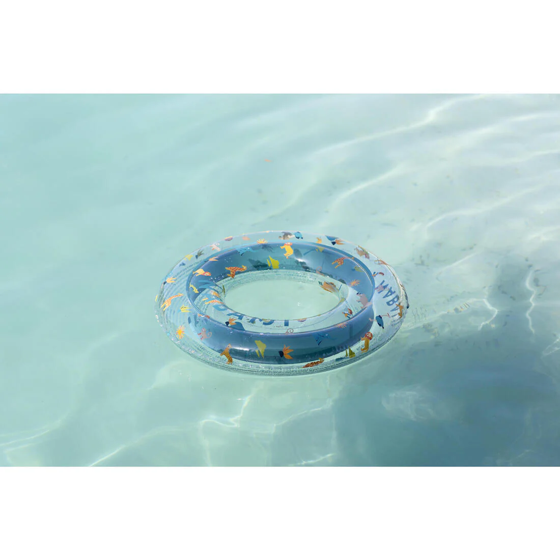 Inflatable pool ring 65 cm - "Palms" transparent - Image 13