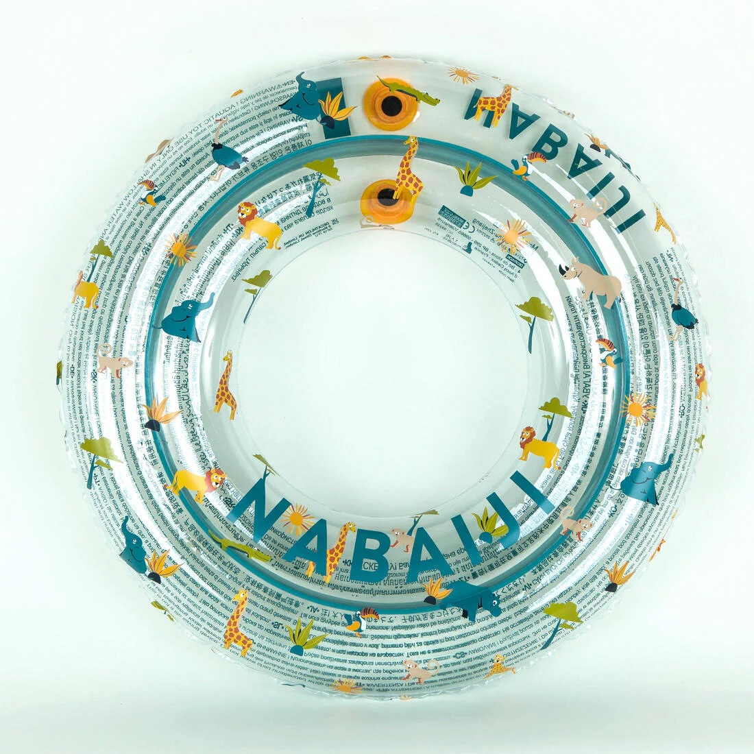 Inflatable pool ring 65 cm - "Palms" transparent - Image 2