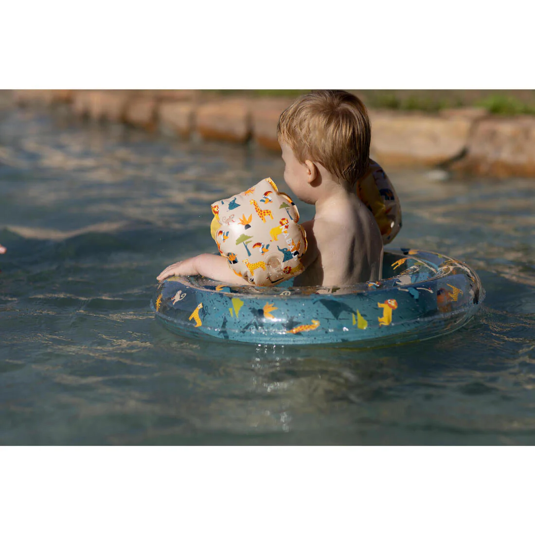 Inflatable pool ring 65 cm - "Palms" transparent - Image 20