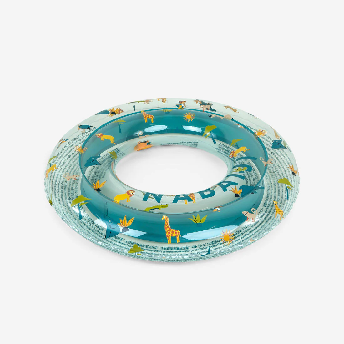 Inflatable pool ring 65 cm - "Palms" transparent - Image 4