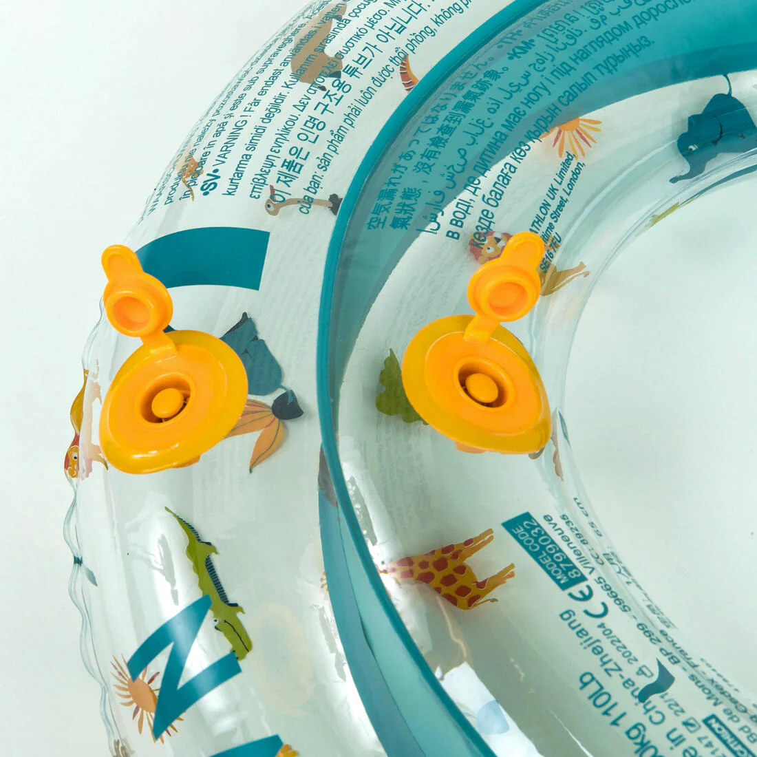 Inflatable pool ring 65 cm - "Palms" transparent - Image 5