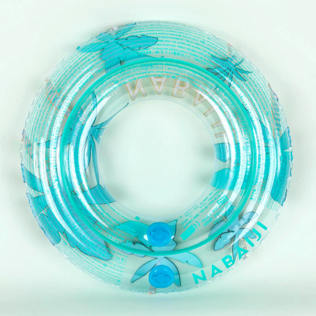 Inflatable pool ring 65 cm - "Palms" transparent - Image 7