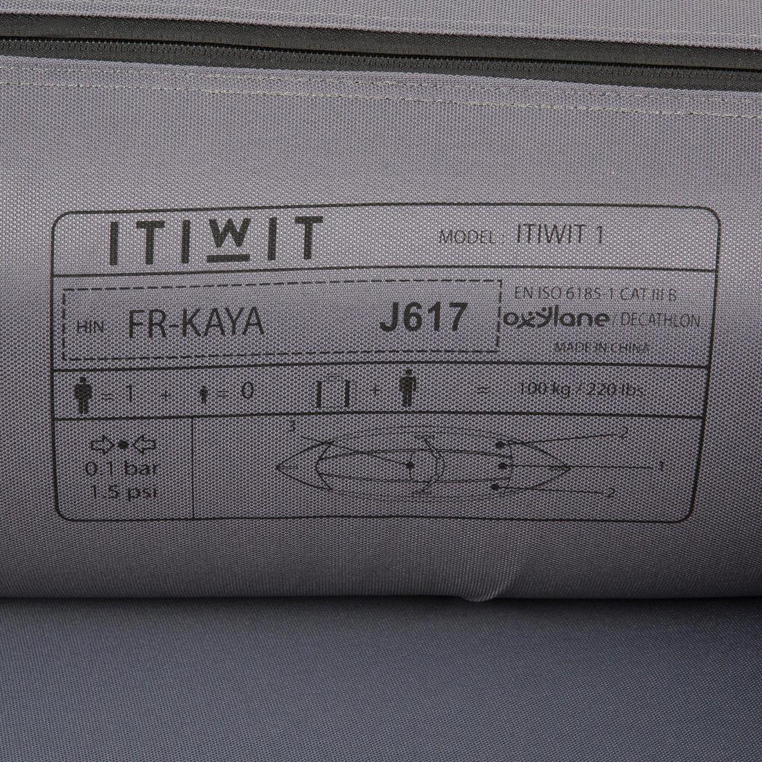 INFLATABLE TOURING KAYAK 1 PLACE YELLOW - Image 14