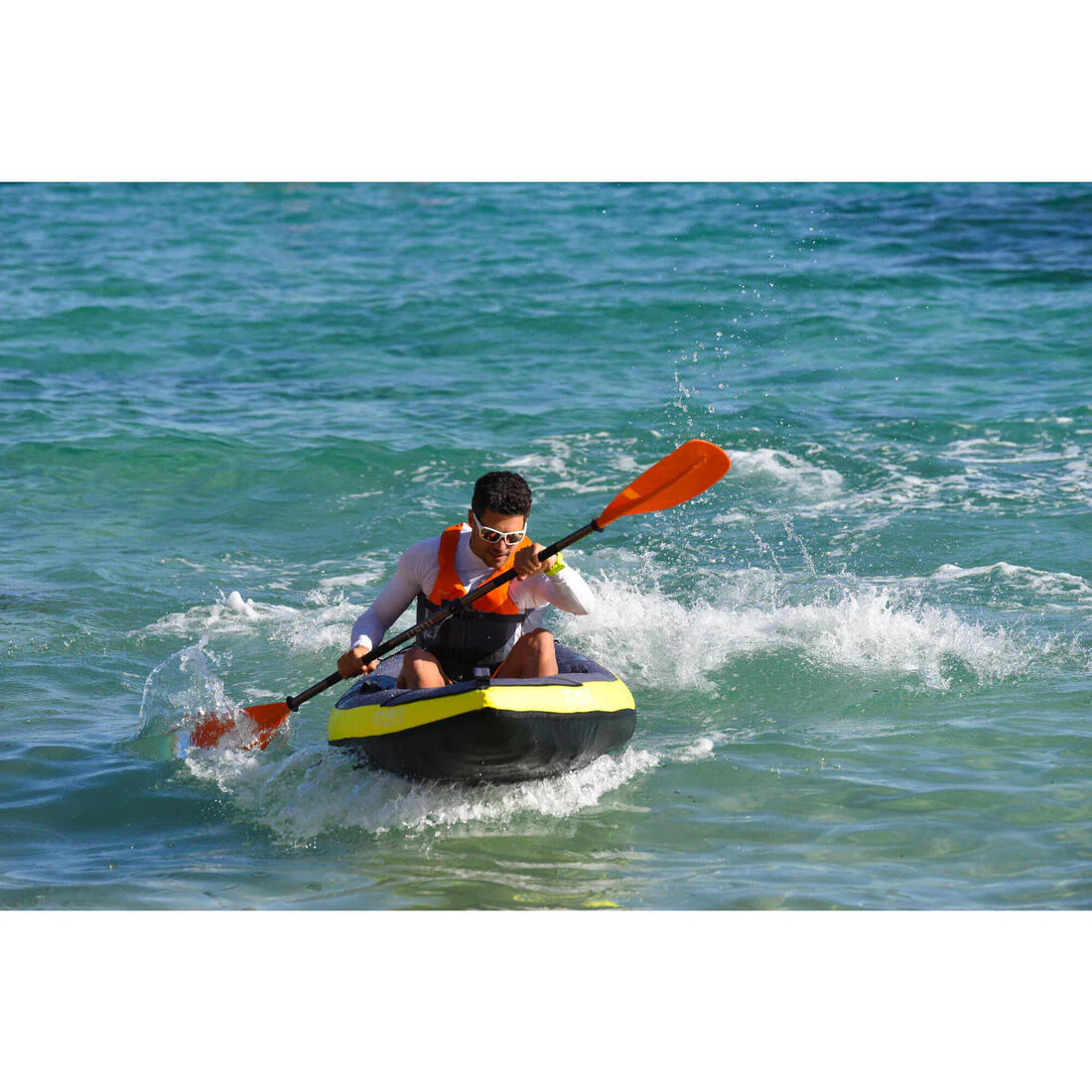 INFLATABLE TOURING KAYAK 1 PLACE YELLOW - Image 30