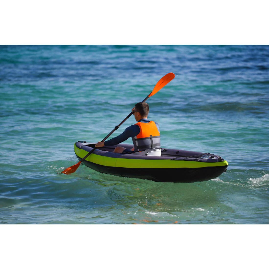 INFLATABLE TOURING KAYAK 1 PLACE YELLOW - Image 31