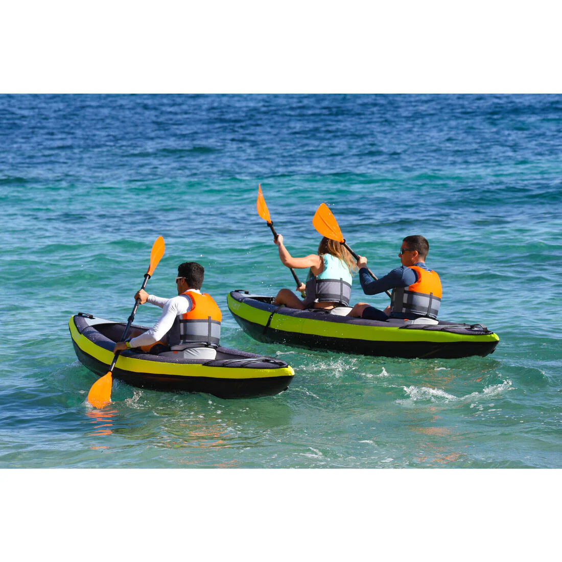 INFLATABLE TOURING KAYAK 1 PLACE YELLOW - Image 32