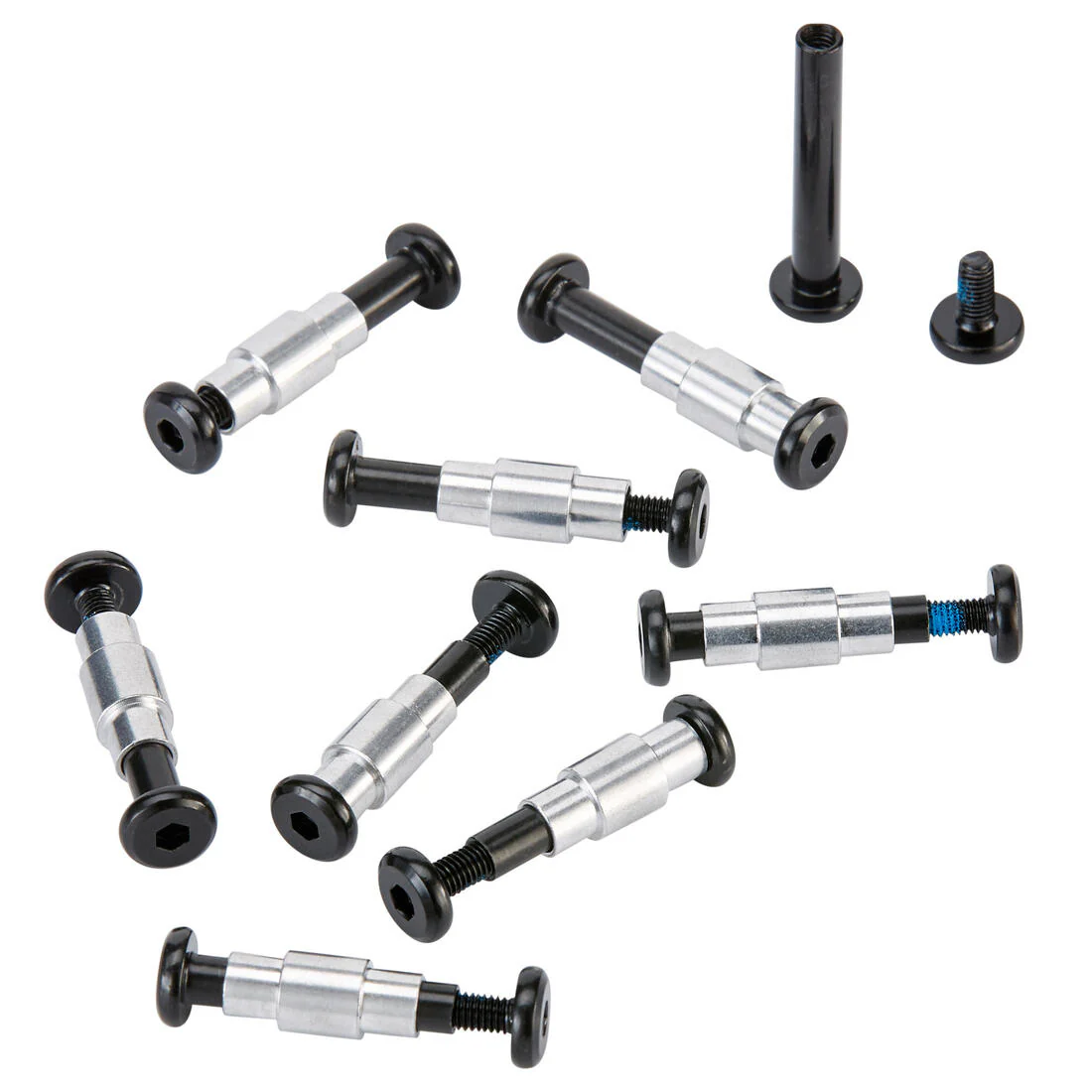 Inline Skating Screw Pack: 8+1 screws & spacers plastic frame 6 mm axles - Image 2