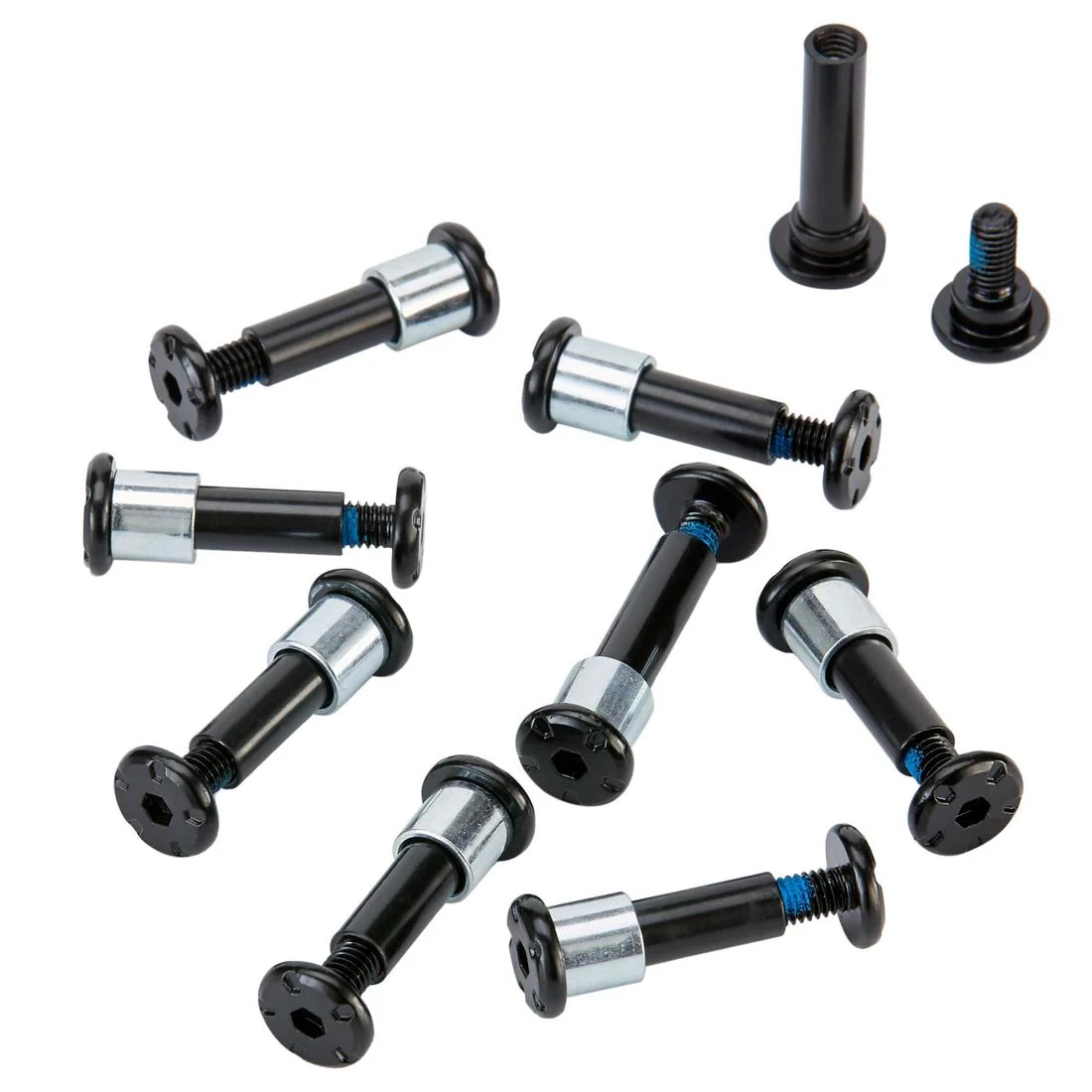 Inline Skating Screws Pack:8+1 Screws and 8 Spacers - Aluminium Frame 8 mm Axles - Image 2