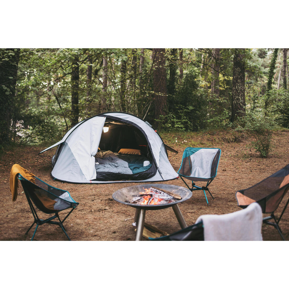 Instant 3-person camping tent, 2 Seconds Fresh & Black - Image 17
