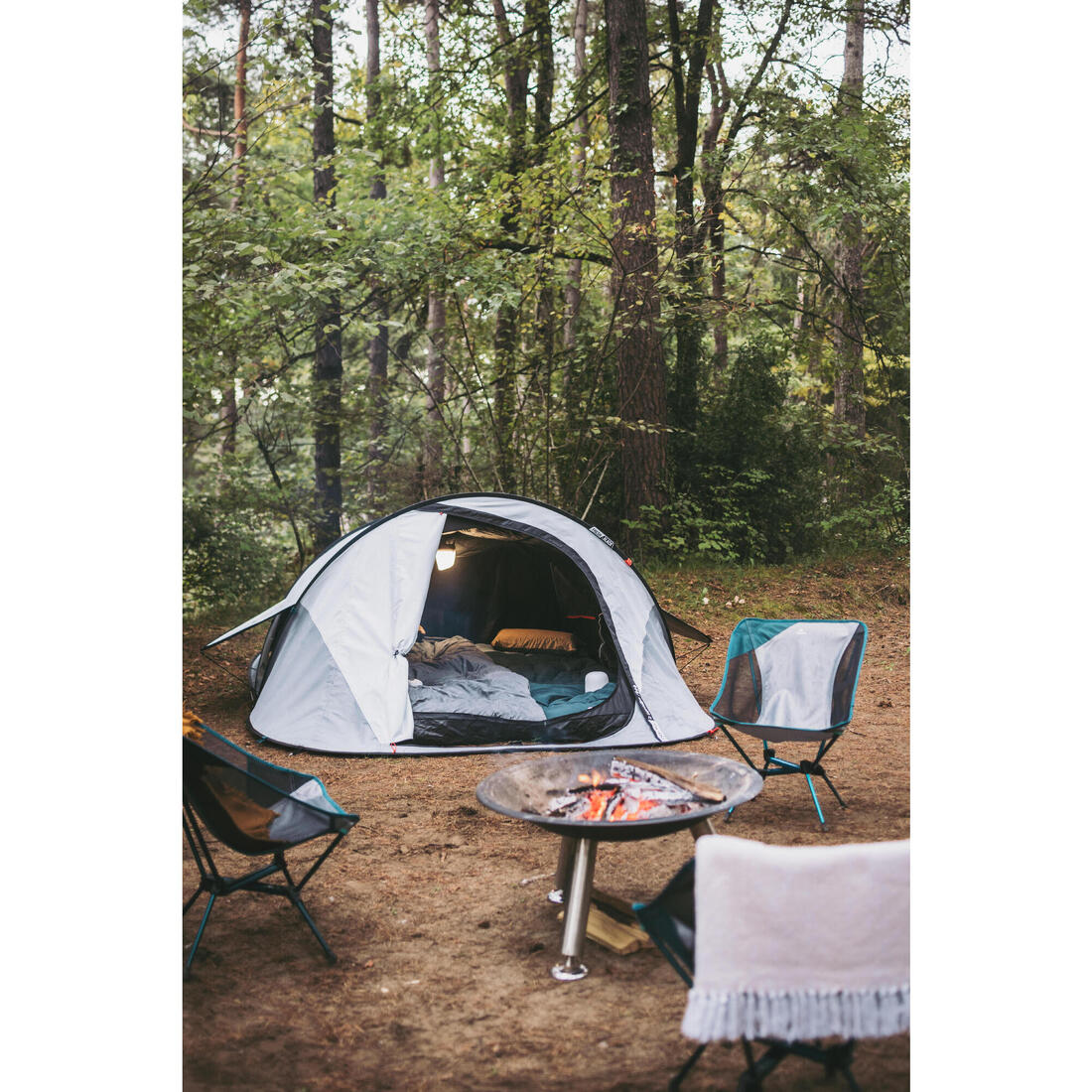Instant 3-person camping tent, 2 Seconds Fresh & Black - Image 19