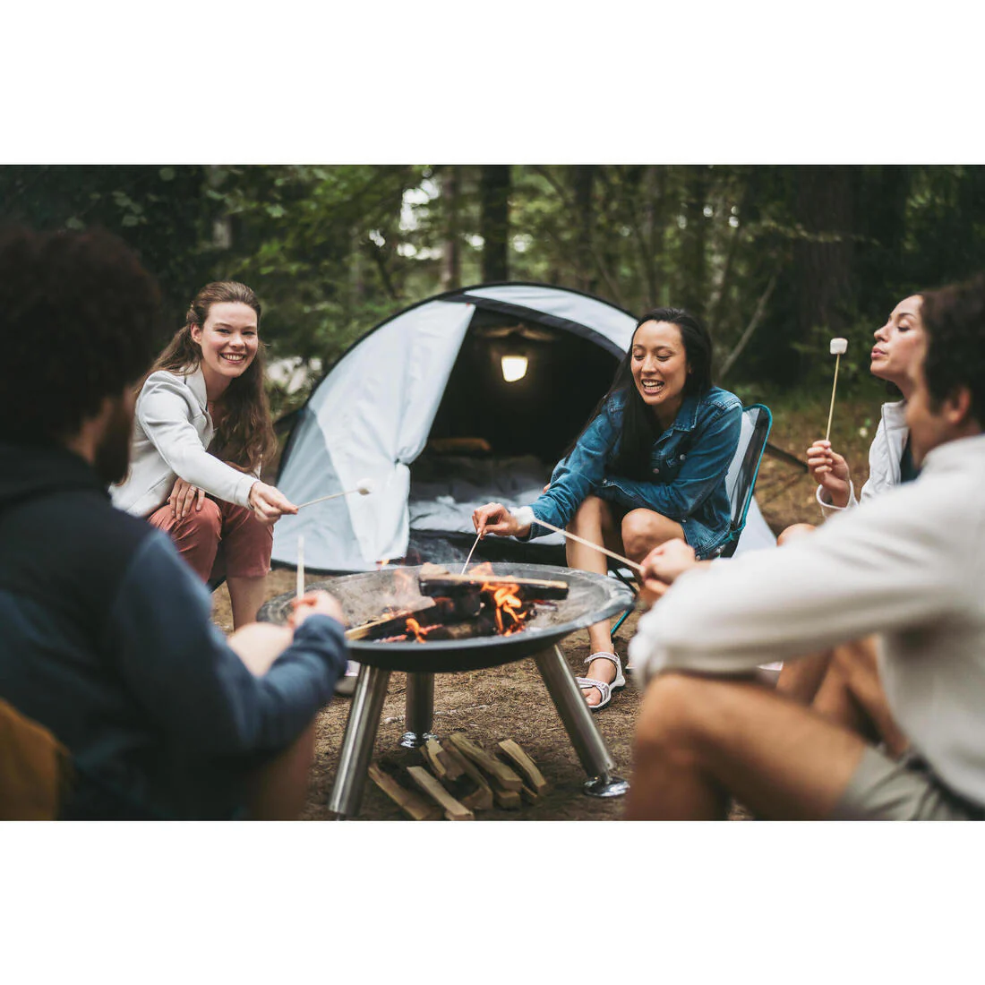 Instant 3-person camping tent, 2 Seconds Fresh & Black - Image 3