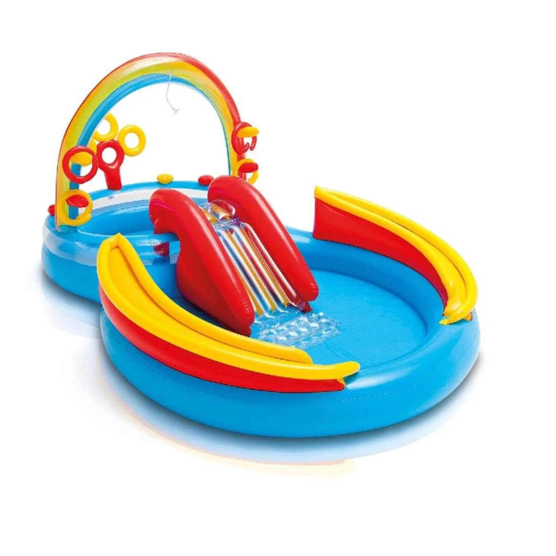 Intex Rainbow Ring Inflatable Play Center - 297cm x 193cm x 135cm (Ages 2+ - Image 2