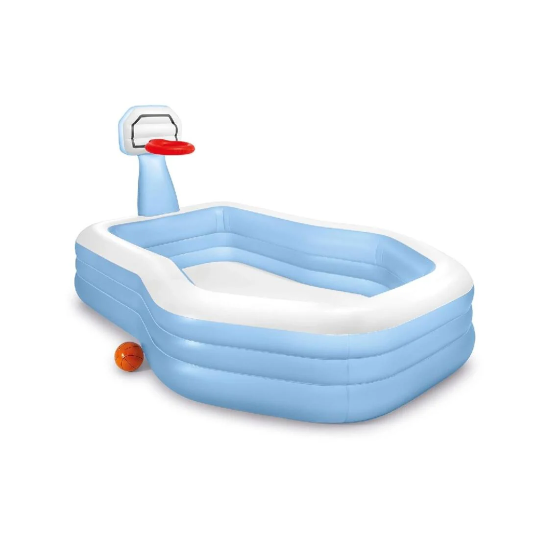Intex Swim Center Shootin' Hoops Family Pool - 257cm x 188cm x 130cm (Ages 3+) - Image 2